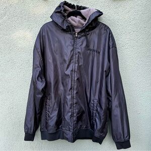 AVIREX Black Nylon Aviation Bomber Jacket | Size XXL